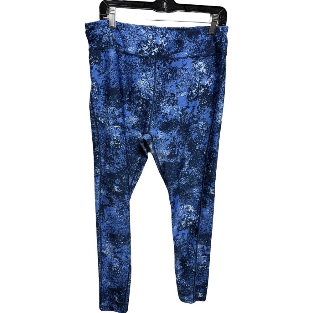 Under Armour blue patterned Heat Gear Compression leggings Women's XL Workout